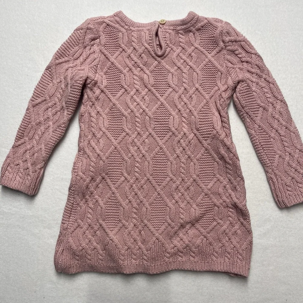 ADRIENNE‎ VITTADINI BABY GIRLS PINK SWEATER DRESS SIZE 24M EXCELLENT COND